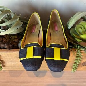 Isaac Mizrahi Katherine 3 Slip-on Linen Flats with Bow